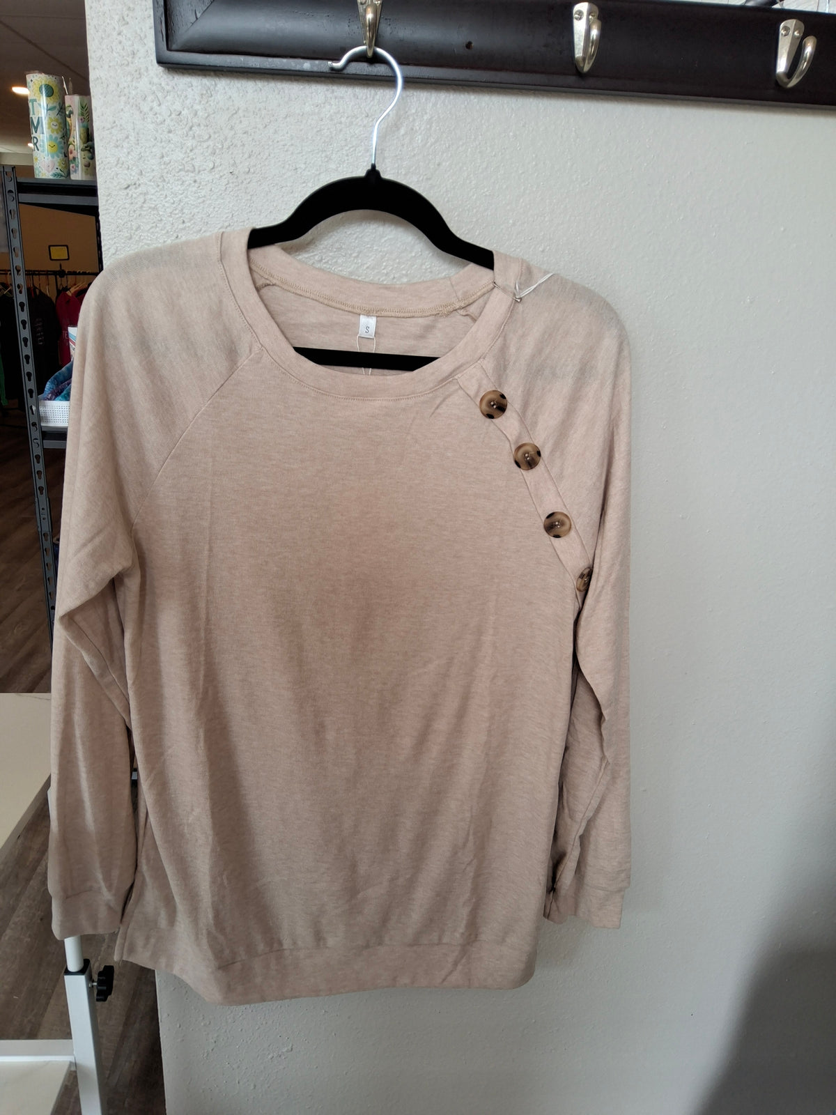Cream with buttons
