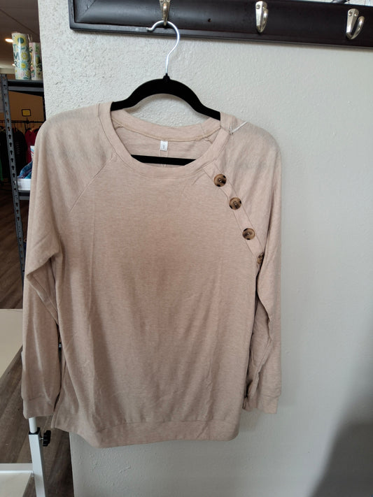 Cream with buttons