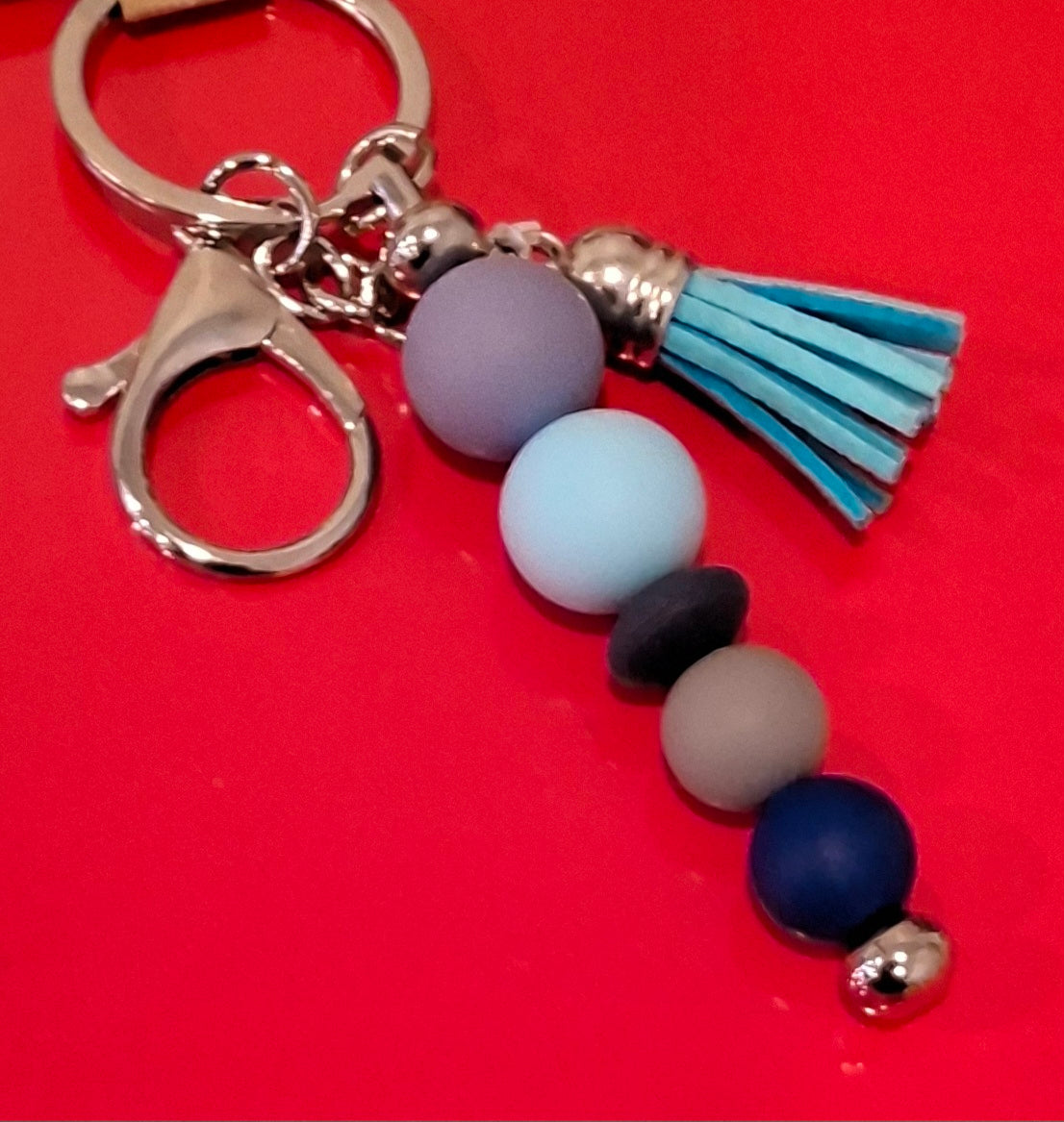 Silicone Beaded Keychain 1