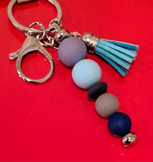 Silicone Beaded Keychain 1