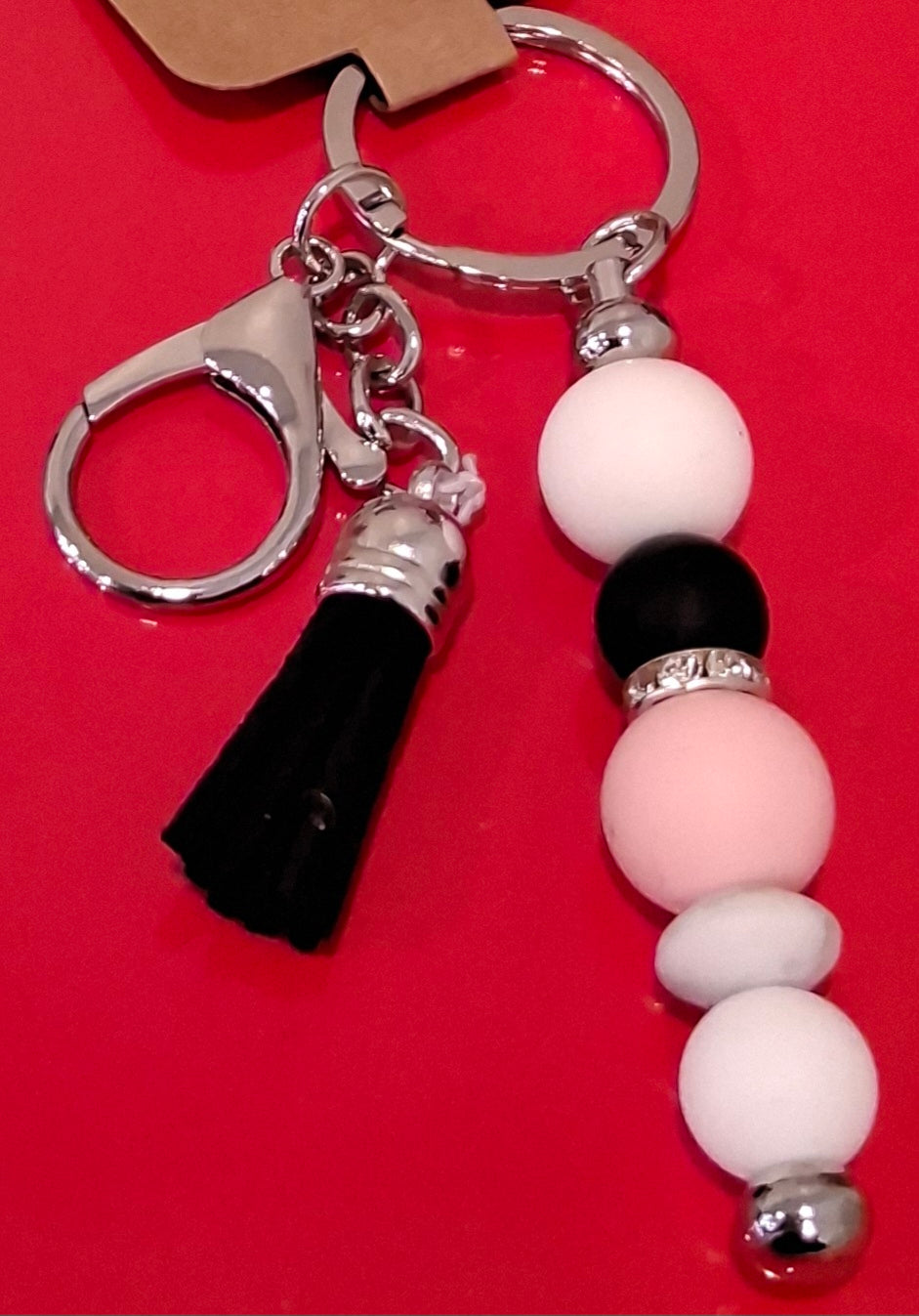 Silicone Beaded Keychain 2