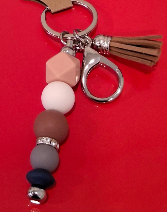 Silicone Beaded Keychain 5