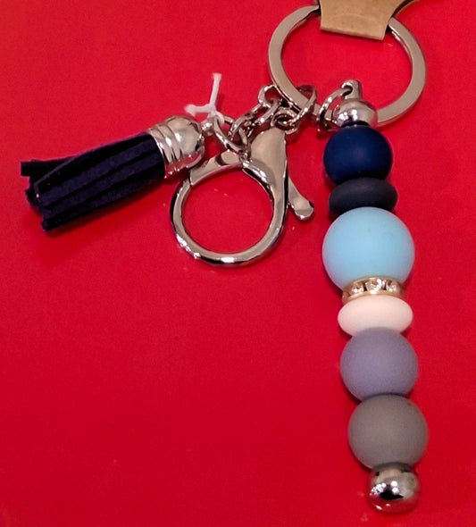 Silicone Beaded Keychain 6
