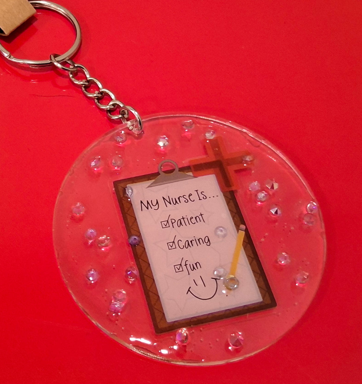 Handmade Circle Keychain 1