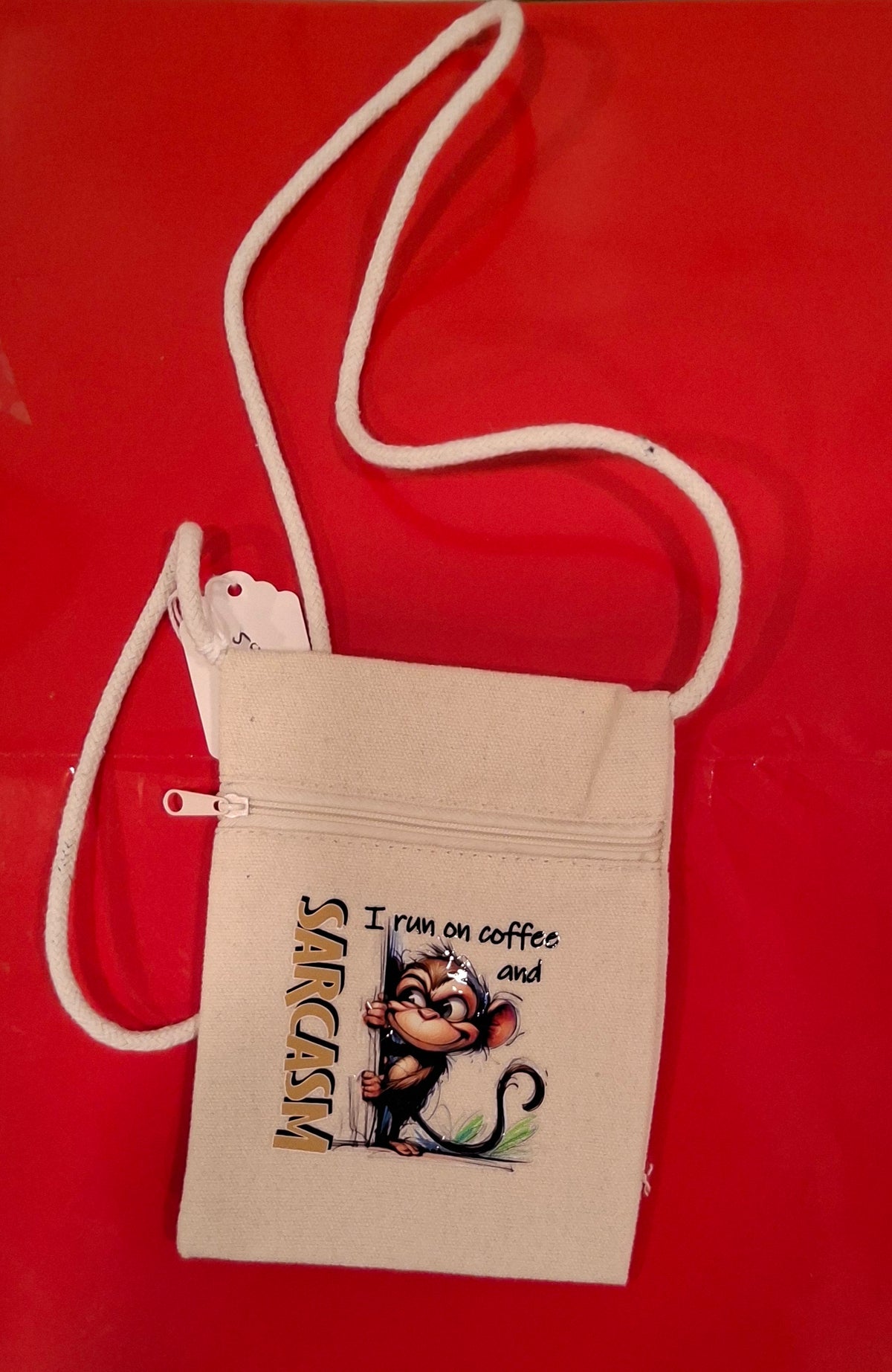 Coffee and sarcasm small crossbody