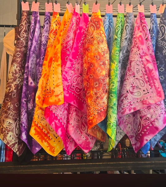 Tie Dyed Bandanas
